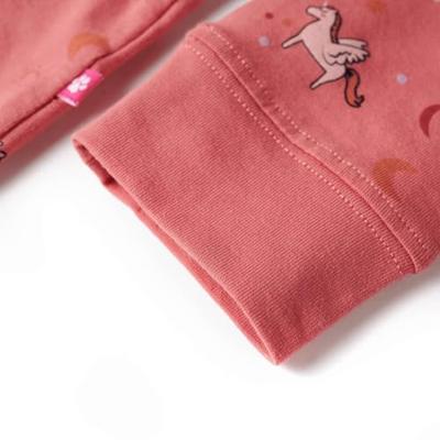 VidaXL Kinderpyjama met lange mouwen 104 oudroze