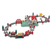 Abrick Ecoiffier - bouwset treinbaan, station en accessoires, 140dlg. - thumbnail