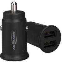 Ansmann InCar Charger CC212 USB-oplader 12 W 2x USB-A Zwart Auto, Vrachtwagen - thumbnail