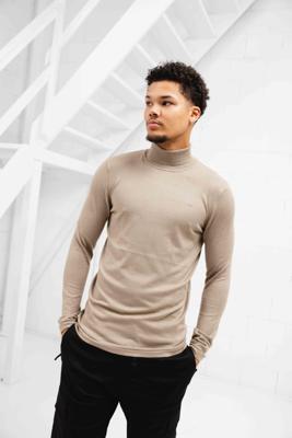 Pure Path Essential Knitwear Turtleneck Sweater Heren Grijs - Maat S - Kleur: Grijs | Soccerfanshop