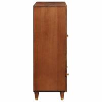 Hoge Kast met lade Bruin 60 x 33,5 x 100 cm Massief Mango Hout - thumbnail