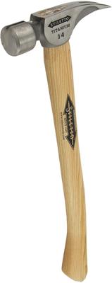 Milwaukee Ti14SC-H18 Titanium Hamer met Houten Steel - 1 st - 4932352584 Milwaukee Ti14SC-H18 Titanium Hamer met Houten Steel - 1 st - 4932352584