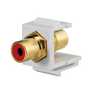 Rutenbeck KMK-Cinch rot rw Cinch-inbouwmodule 1 stuk(s)