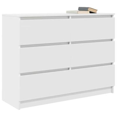 Dressoir 100x35x76 cm spaanplaat wit