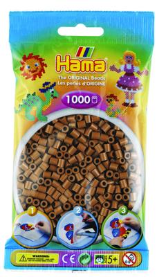 Hama strijkkralen nougat bruin 1000 stuks