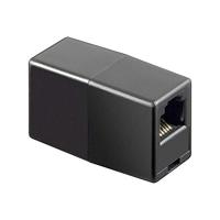 Wentronic telefoonadapter (RJ12-koppeling, RJ12 bus naar RJ12 female aansluiting) zwart - thumbnail