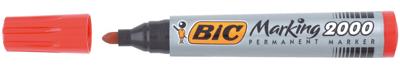 Permanente markeerstift Bic Marking 2000 Rood 12 Onderdelen