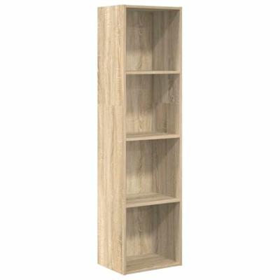 Boekenkast 40x30x152 cm bewerkt hout sonoma eikenkleurig