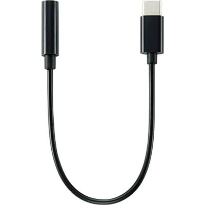 Renkforce Audio Adapterkabel [1x USB 3.2 Gen 1 stekker C (USB 3.0) - 1x Jackplug female 3,5 mm] 15.00 cm
