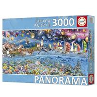 Puzzel - EDUCA - Levenspanorama - 3000 stukjes - thumbnail