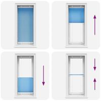 Pliss rolgordijn 65x150 cm stofbreedte 64,4 cm polyester blauw - thumbnail