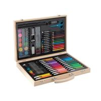 Creative Craft Group Houten kleurkoffer fsc, 86dlg. - thumbnail