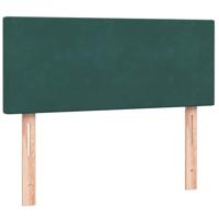 Boxspring met matras fluweel donkergroen 120x220 cm - thumbnail