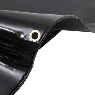 VidaXL Dekzeil 650 g/m² 2x3 m zwart - thumbnail