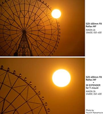 Tokina SZX Super Tele 400mm F/8.0 Reflex MF Nikon F + 2x Extender