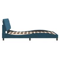 Bedframe zonder matras fluweel blauw 140x200 cm - thumbnail
