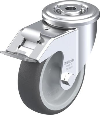 Blickle LER-PATH 100G-FI Zwenkwiel met rem Wieldiameter: 100 mm Draagvermogen (max.): 150 kg 1 stuk(s) Blickle LER-PATH 100G-FI Zwenkwiel met rem Wieldiameter: 100 mm Draagvermogen (max.): 150 kg 1 stuk(s)