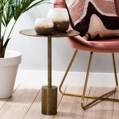 Light & Living Bijzettafel 'Molo' 55cm hoog, kleur Antiek Brons