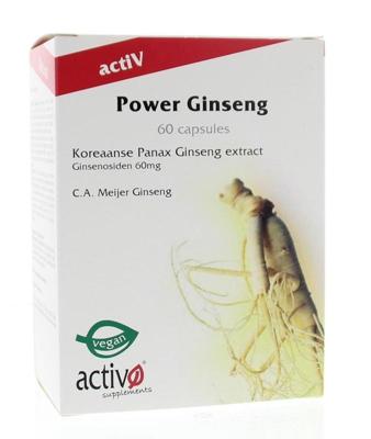 Activo Power ginseng 3000 60 Vegetarische capsules