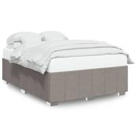 Bedframe zonder matras stof taupe 140x200 cm - thumbnail