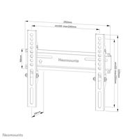 Neomounts wl30-350bl12 screen wall mount, 24 - 55 inch, fixed, lockable, vesa 200x200 mm - thumbnail
