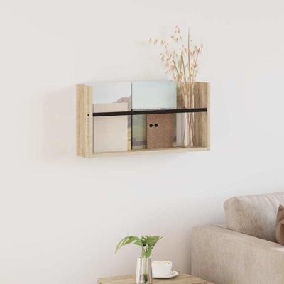 Tijdschrift Rek Sonoma Eiken 60 x 12 x 30 cm Bewerkt hout Tijdschrift Rek Sonoma Eiken 60 x 12 x 30 cm Bewerkt hout