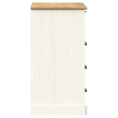 Ladekast VIGO 80x40x76 cm massief grenenhout wit