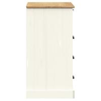 Ladekast VIGO 80x40x76 cm massief grenenhout wit - thumbnail