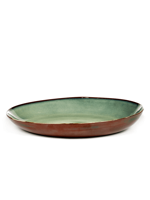SERAX - Terres de Reves - Serveerschaal 35,5cm Misty/Rust - thumbnail