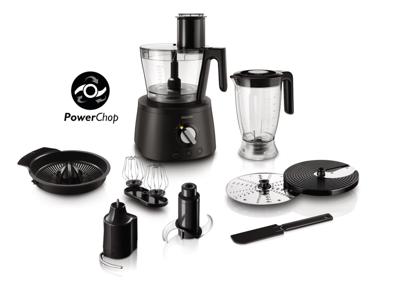 Philips HR7776/90 Foodprocessor Zwart