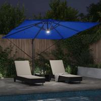 VidaXL Roma parasol blauw 286 x 284 x 270 cm aluminium en polyester - thumbnail