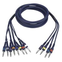 DAP FL69 Multikabel 8x Mono jack naar 4x Stereo jack 3m - thumbnail