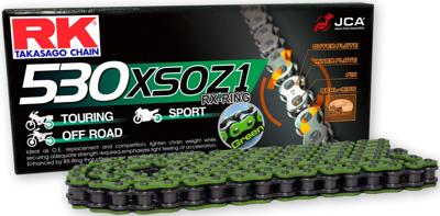 RK Chains 530 xso 118 n green/black open