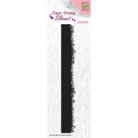 Nellie's Choice • silhouet clear stempels grass with flowers borders - thumbnail