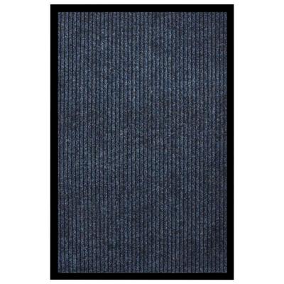 VidaXL Deurmat 80x120 cm gestreept blauw
