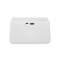 Nedis Wekker met Draadloze Lader - Qi gecertificeerd - 5 / 7.5 / 10 / 15 W - USB-A Male - Nachtlamp - 2 Alarmtijden - Snoozefunctie - thumbnail