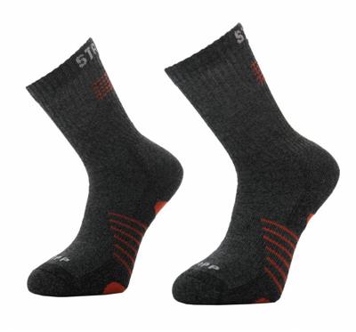 Stapp techno bamboo sok 28400 donkergrijs/oranje | 6556 donkergrijs/oranje | maat 50 - 00.134.007.47