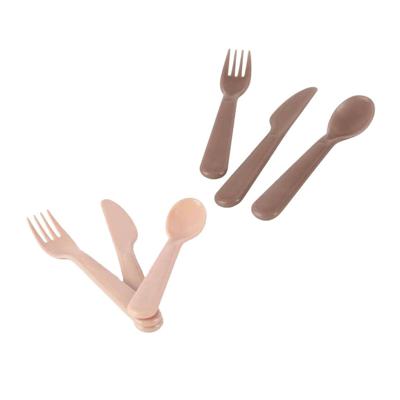 Dantoy bestekset mokka/beige, 6dlg.