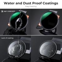 K&F Concept ND4-64 + CPL 2-in-1 Filter Nano X - 67 mm - thumbnail