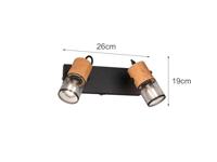 Trio 2-lichts wandlampTosh - 804370232 - thumbnail