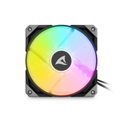 Sharkoon rebel f50 pwm rgb case fan (zwart, 120 x 120 x 25 mm)