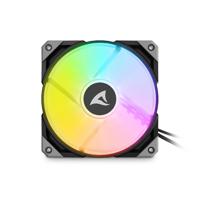 Sharkoon rebel f50 pwm rgb case fan (zwart, 120 x 120 x 25 mm) - thumbnail