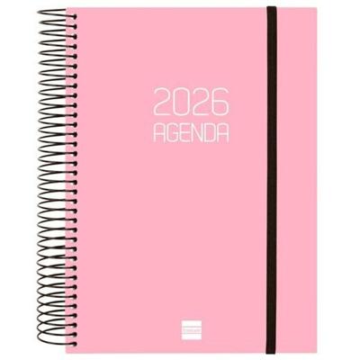 Agenda Finocam OPAQUE Roze A5 15,5 x 21,2 cm 2026