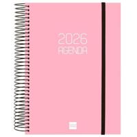 Agenda Finocam OPAQUE Roze A5 15,5 x 21,2 cm 2026 - thumbnail
