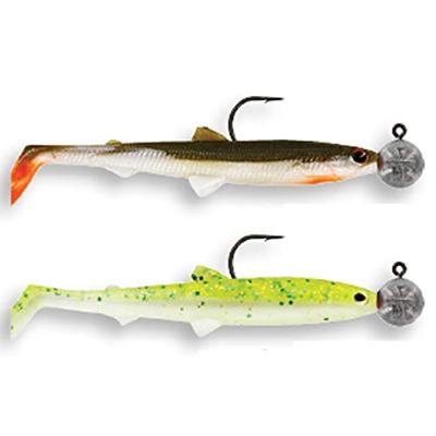 Westin BullTeez 9,5 cm Rigged with 7 gr 4/0 Jig 2st. Dark Water Mix 5