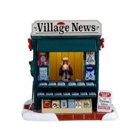 Lemax good news day verlicht kerstdorp tafereel Caddington Village 2023 - thumbnail