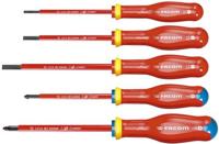 Facom set van 5 1000V schroevendraaiers met extra dun bled: sleuf en PZ - ATD.J5TVEPB - thumbnail