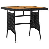3-delige Tuinset poly rattan zwart - thumbnail