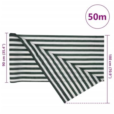 Privacynet 75 g/m 1,8x50 m HDPE groen en wit - thumbnail