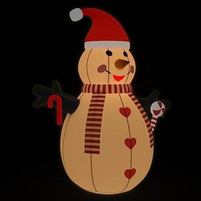 VidaXL Sneeuwpop opblaasbaar met led&apos;s 460 cm